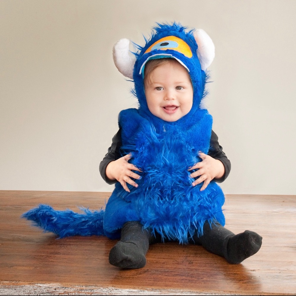 Blue Monster Baby Costume Halloween 6-12 Months